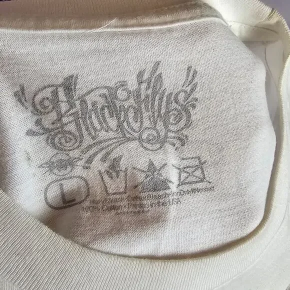 Black Flys Eyewear Mens Pinup Girl Graphic T Shirt White Large NWOT - Picture 4 of 4